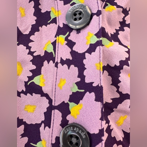 New! Kate Spade Floral Purple Dress - Picture 3 of 5